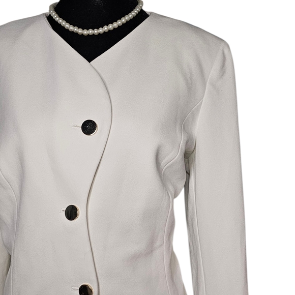 Calvin Klein White Women's Blazer - Picture 2 of 4